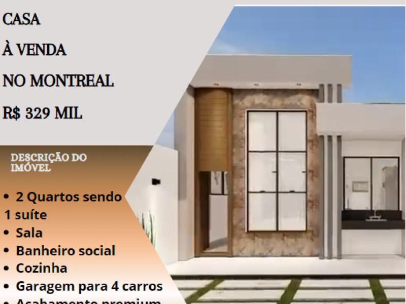 Linda casa á venda no bairro Montreal!