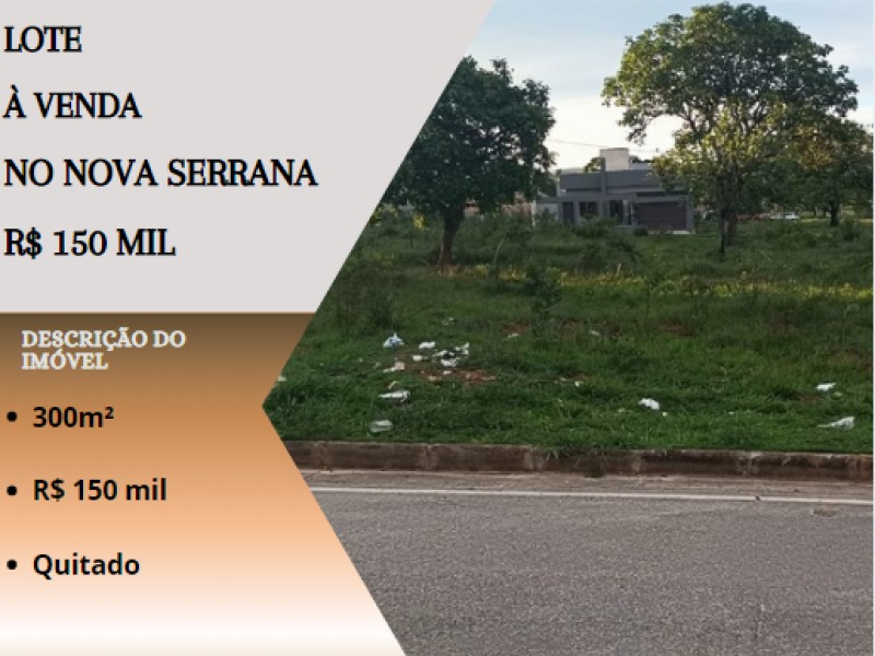 Ótimo lote á venda no Nova Serrana!