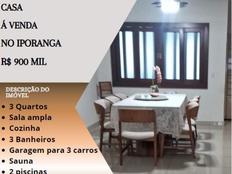 Excelente casa á venda no Iporanga!