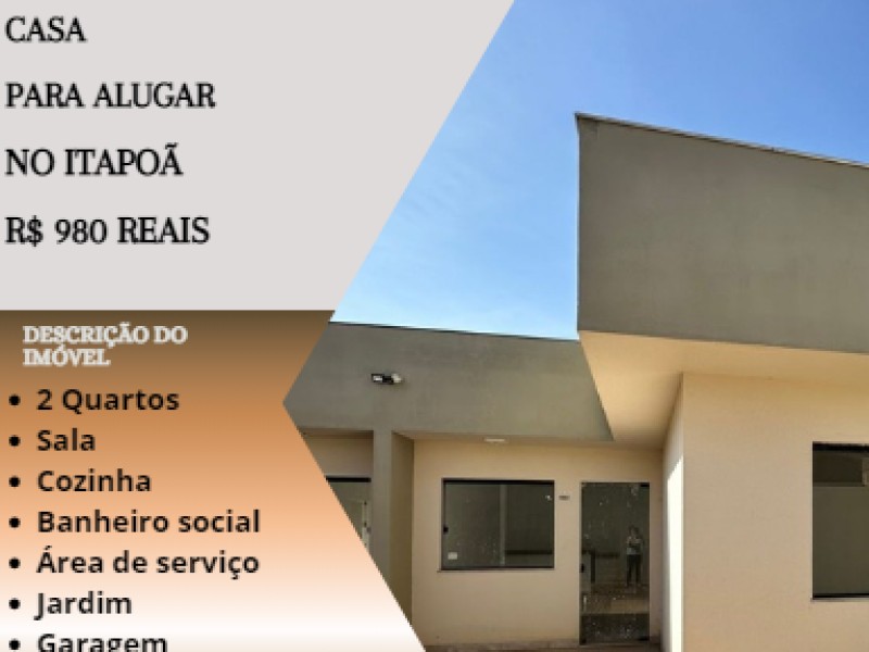Linda casa para alugar no Itapoã!