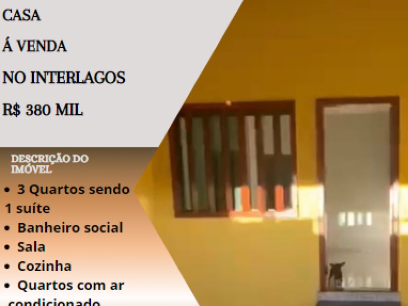 Linda casa á venda no Interlagos!