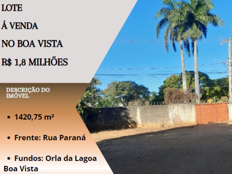 Excelente Lote á venda no Boa Vista!