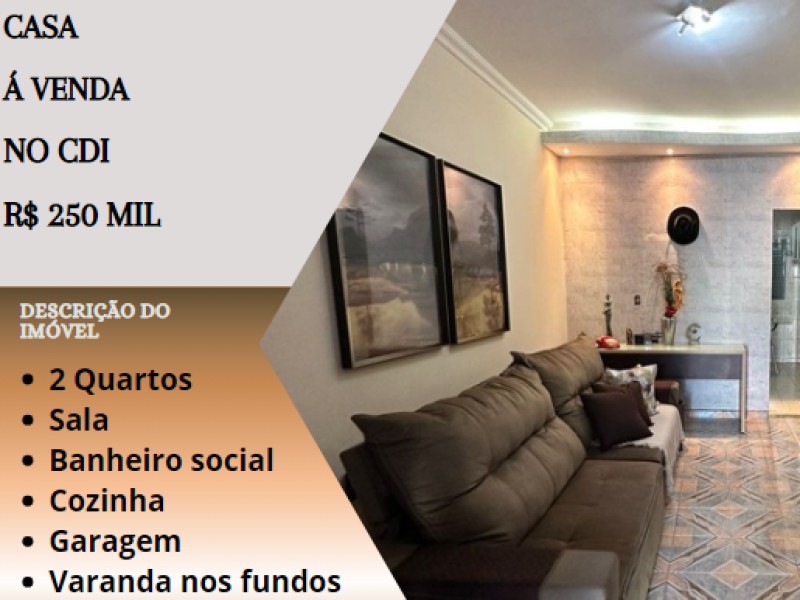 Linda casa á venda no CDI!