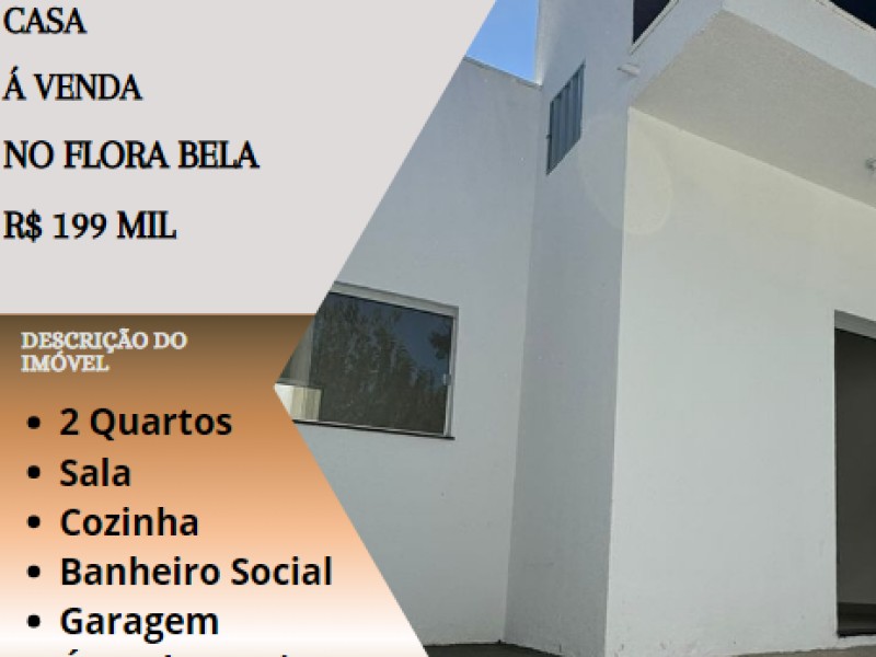 Linda casa á venda no Flora Bela!