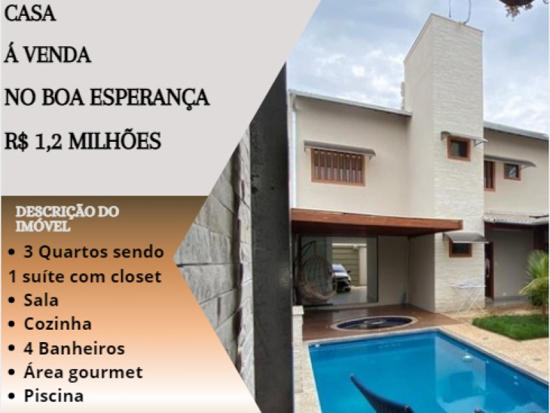 Belíssima casa á venda no Boa Esperança!