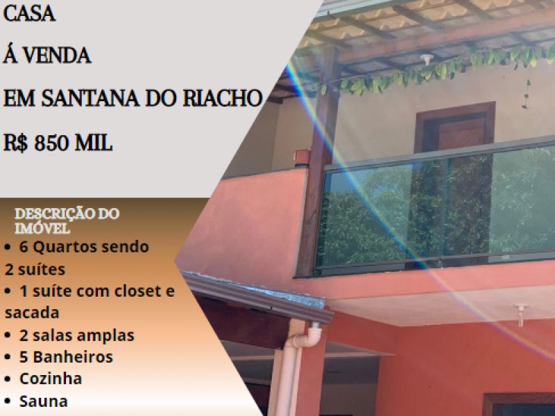 Excelente casa á venda em Santana do Riacho!