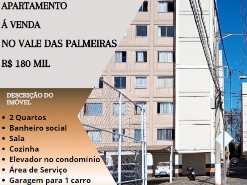 Lindo apartamento a venda no Vale das Palmeiras!