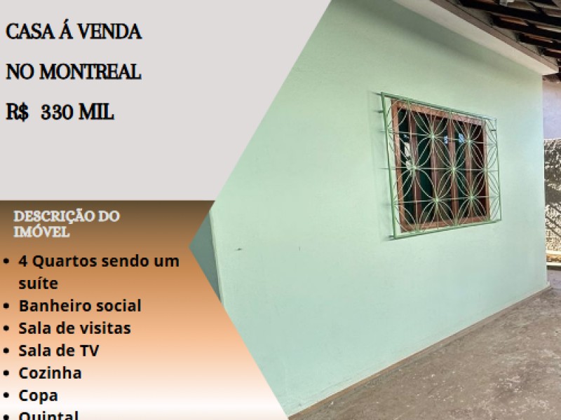 Ótima casa á venda no Montreal!