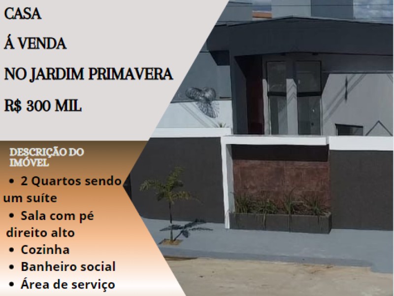 Linda casa á venda no Jardim Primavera!
