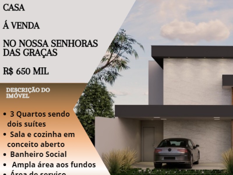 Luxuosa casa á venda no Nossa Senhora das Graças!