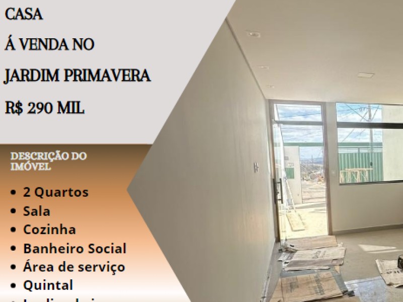 Excelente casa á venda no Jardim Primavera!