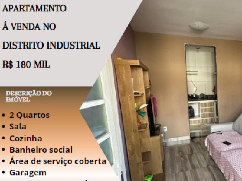 Ótimo apartamento á venda no Distrito Industrial!
