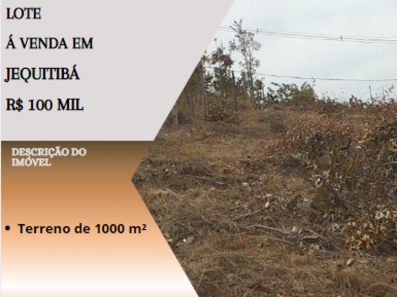 Ótimo lote á venda em Jequitibá!