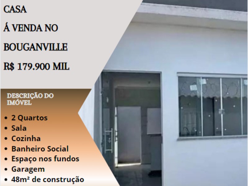 Ótima casa á venda no Bouganville!