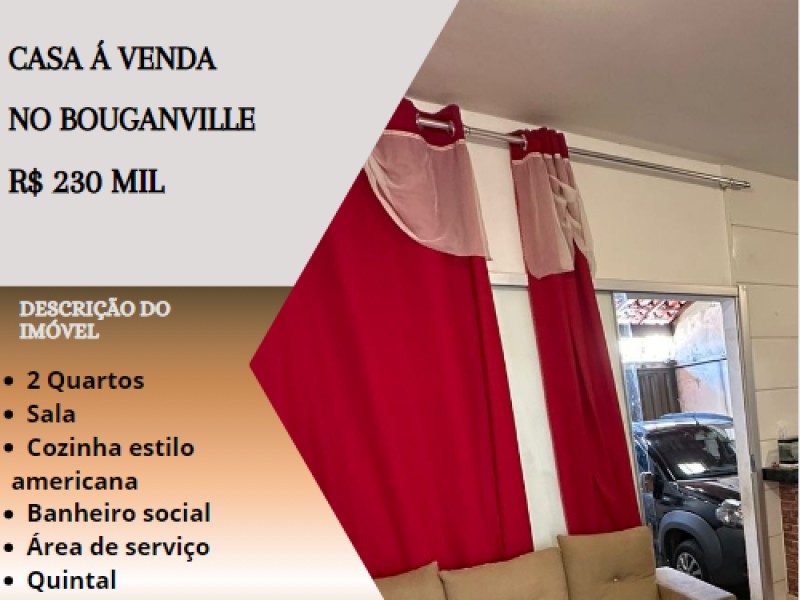Ótima casa á venda no Bouganville!