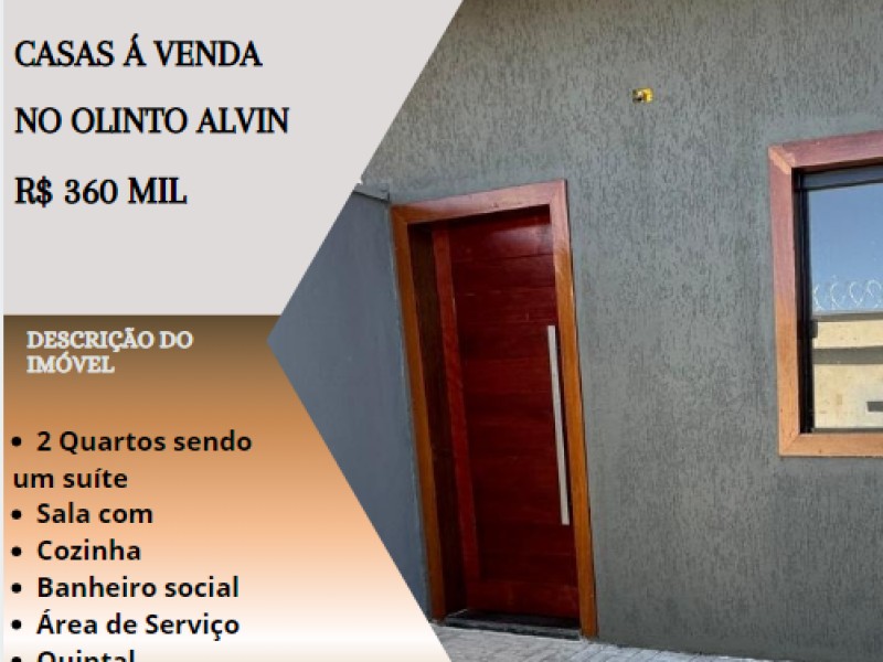 Excelente casa á venda no Olinto Alvin!