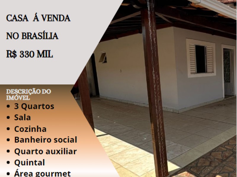 Excelente casa á venda no bairro Brasilia!