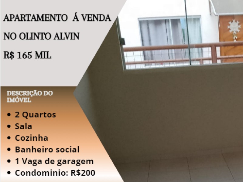 Ótimo apartamento á venda no Olinto Alvin!