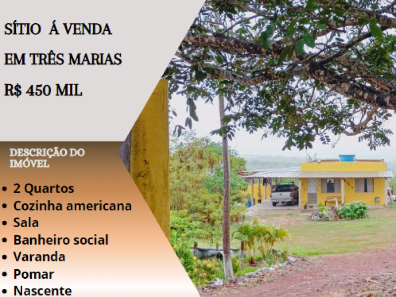 Lindo Sítio á venda em Três Marias!