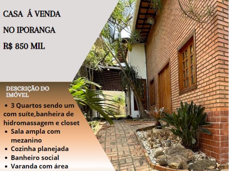 Excelente casa á venda no Iporanga!