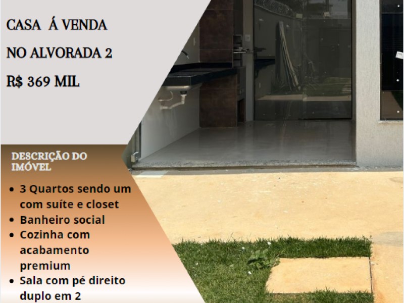 Lindas casas á venda no Alvorada 2!