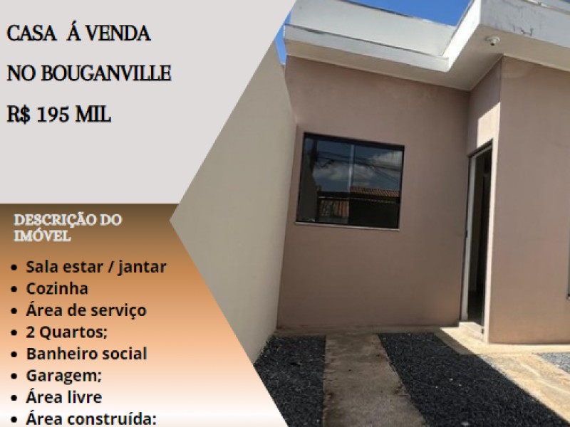 Linda casa á venda no Bouganville!