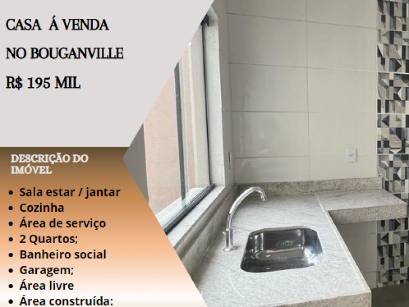 Linda casa á venda no Bouganville!