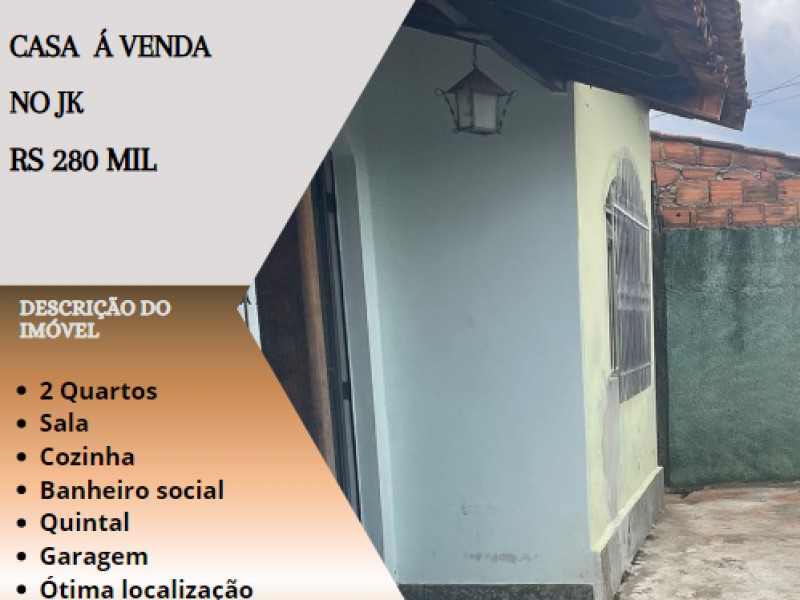 Ótima casa á venda no JK!