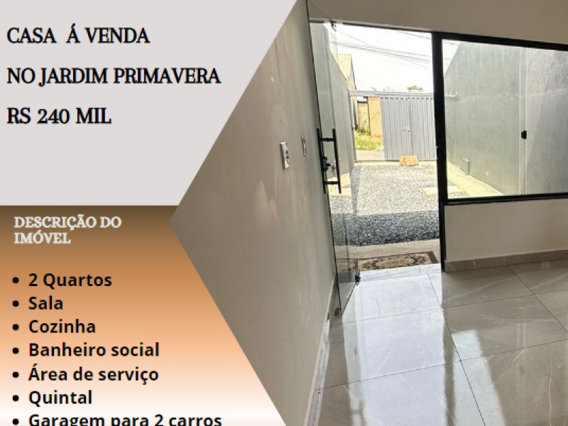 Linda casa á venda no Jardim Primavera !