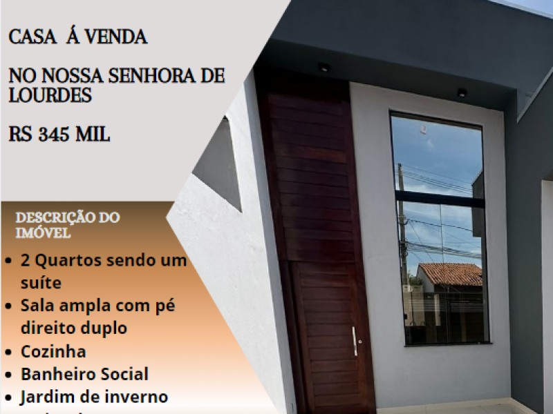 Excelente casa á venda no Nossa Senhora de Lourdes!