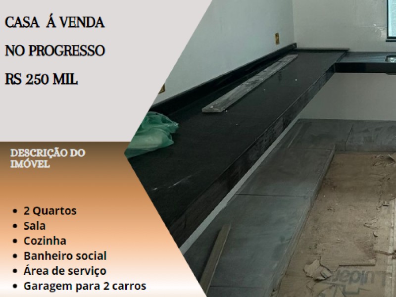 Linda casa á venda  no bairro Progresso divisa com Morro Claro !