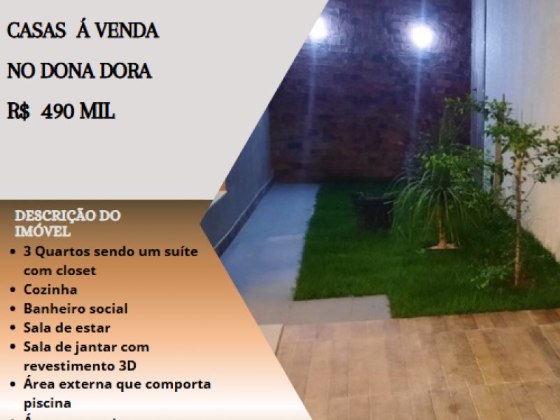 Excelente casa á venda no Dona Dora!