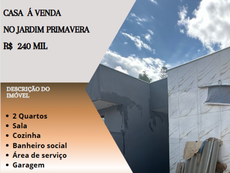 Linda casa á venda no Jardim Primavera!