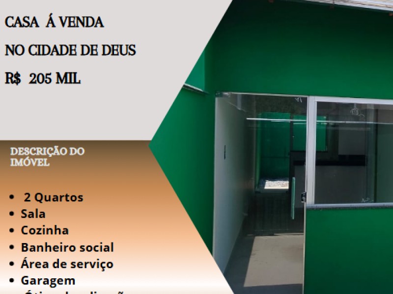 Linda casa á venda no Cidade de Deus!