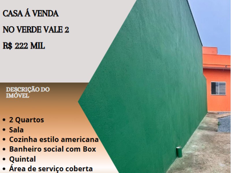 Linda casa á venda no Verde Vale 2!