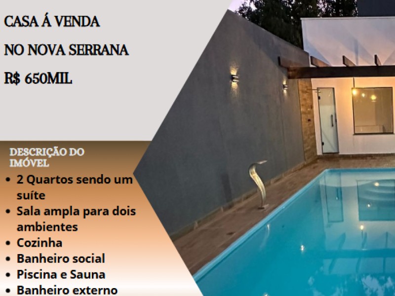 Linda casa á venda no Nova Serrana!