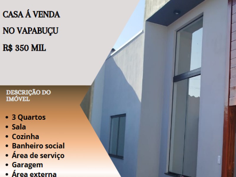 Linda casa á venda no Vapabuçu!