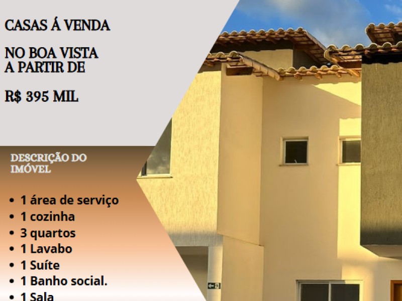 Lindas casas á venda no Boa Vista!