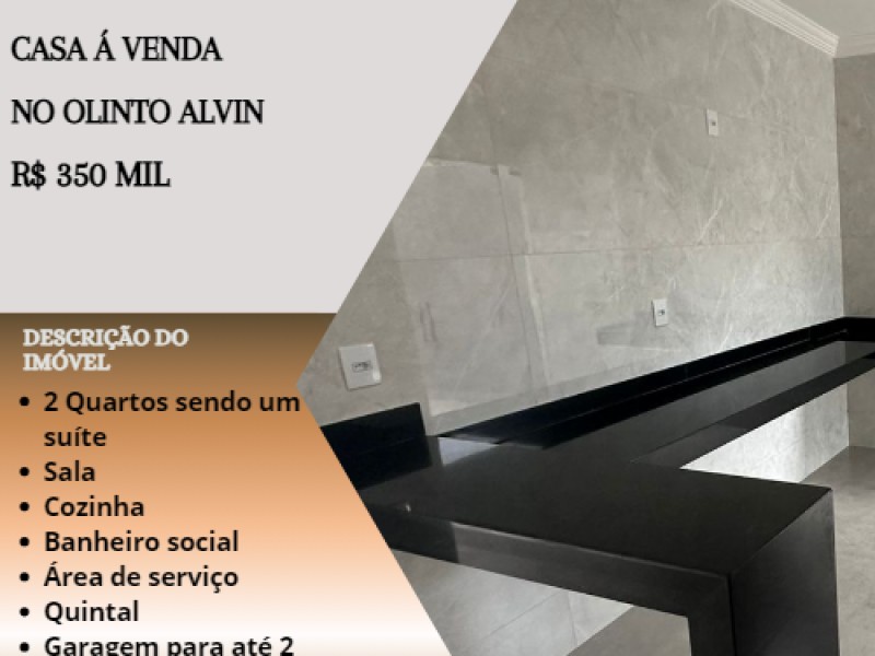 Linda casa á venda no Olinto Alvin!