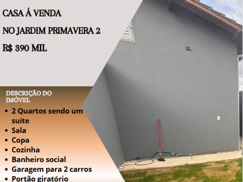 Excelente casa á venda no Jardim Primavera 2 !