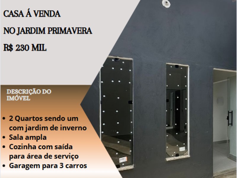 Linda casa á venda no Jardim Primavera!