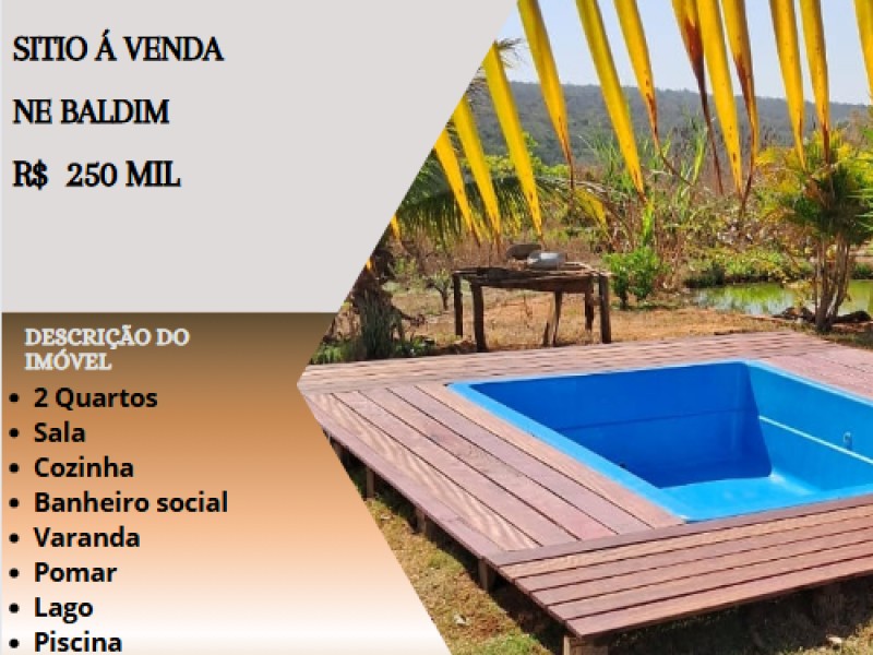 Lindo sítio á venda em Baldim!