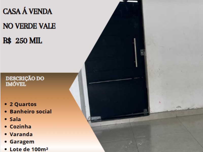 Ótima casa á venda no Verde Vale!