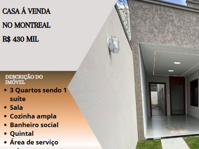 Excelente casa á venda no Montreal!