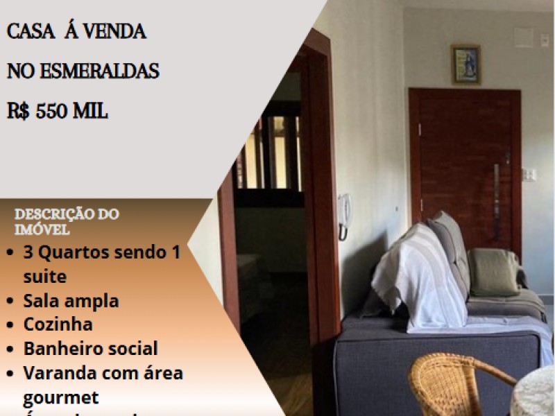 Linda casa á venda no Esmeraldas!