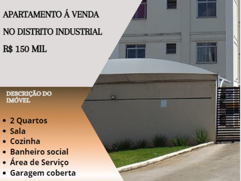 Lindo apartamento á venda no Distrito Industrial!