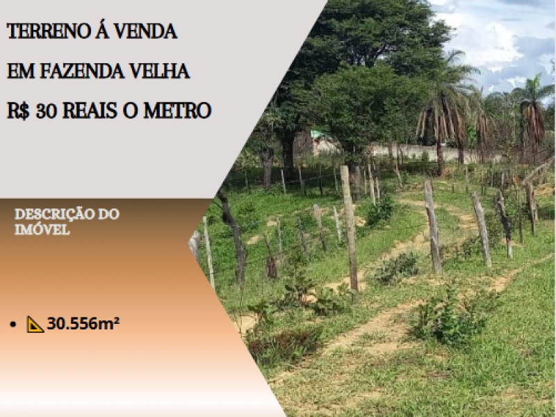Excelente terreno á venda em Fazenda Velha!