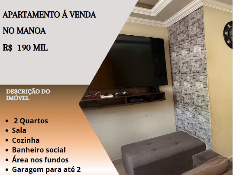 Ótimo apartamento á venda no Manoa!