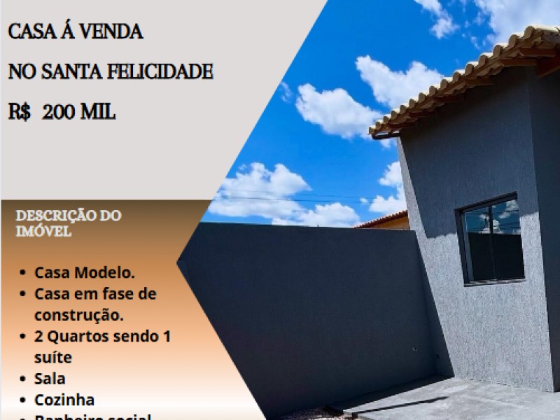 Linda casa á venda no Santa Felicidade!