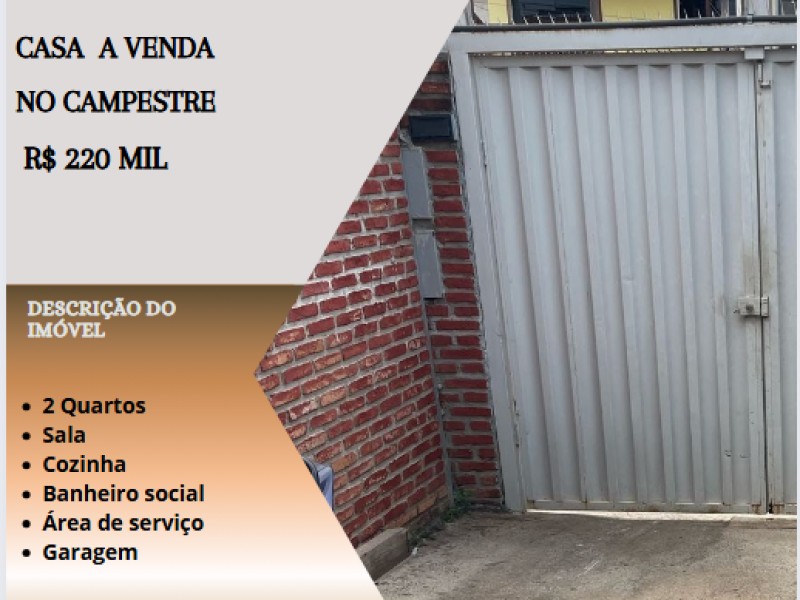 Ótima casa á venda no Campestre!